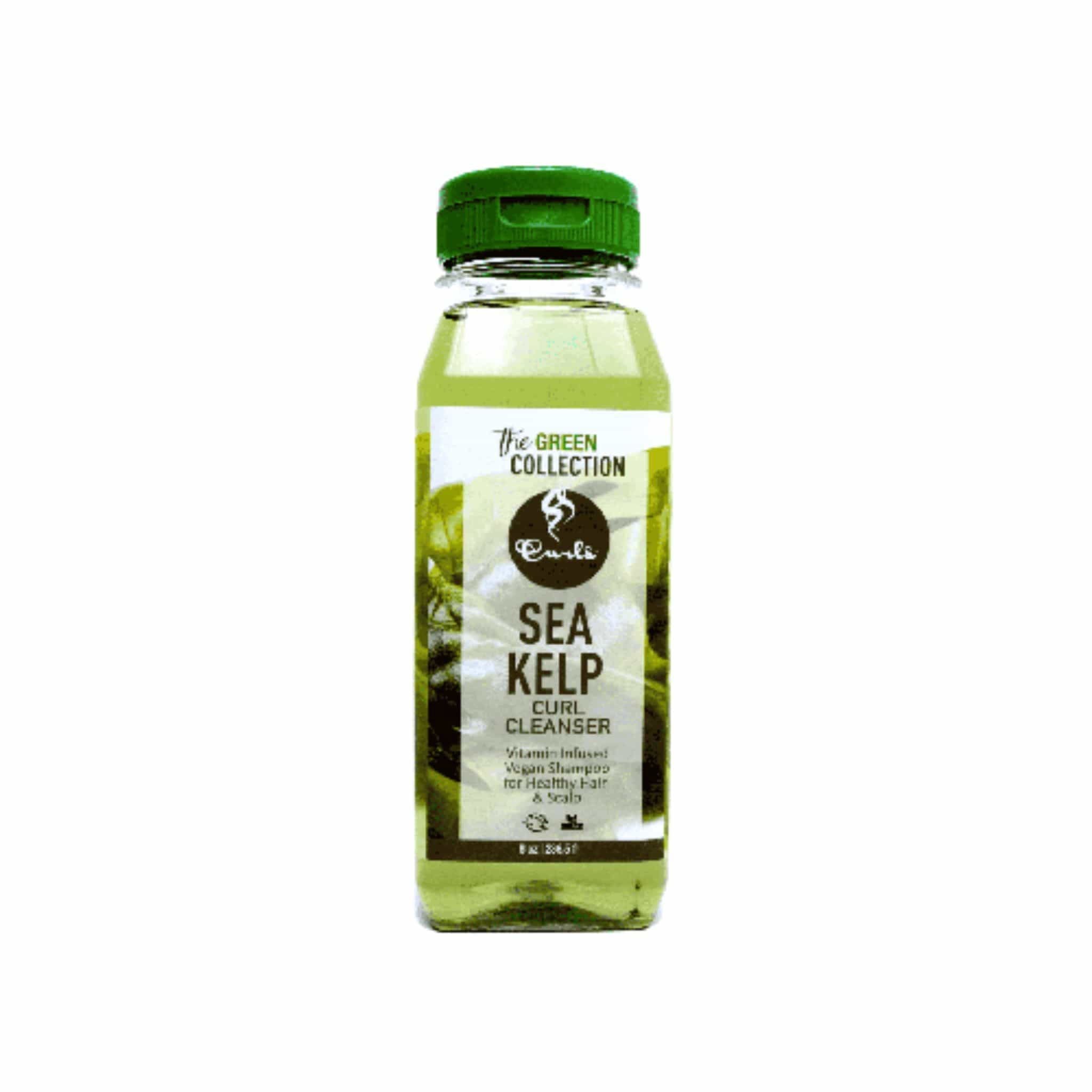 CURLS CHAMPU SEA KELP CURL CLEANSER VITAMIN INFUSED VEAGN SHAMPOO 8 oz