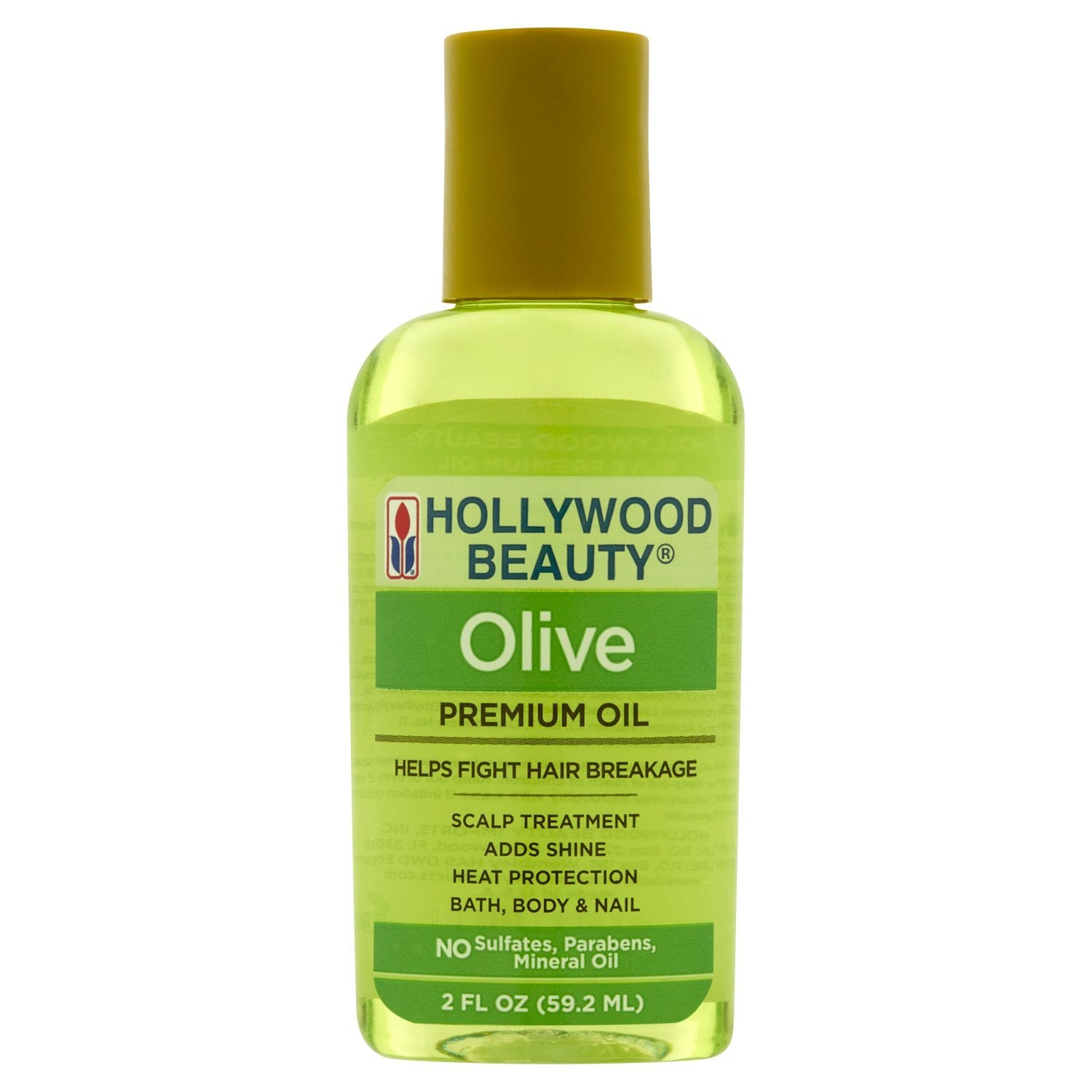 Hollywood Beauty Aceite Premium de Oliva Cuidado del Cabello y Cuero Cabelludo (2 FL OZ)