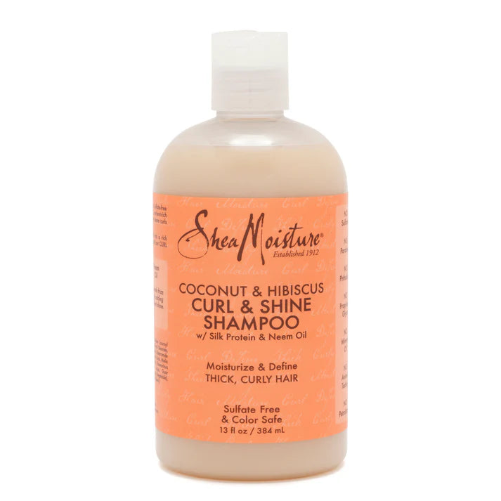 Shea Moisture Coconut & Hibiscus Curl & Shine Shampoo & Conditioner Set (13 oz / 384 ml cada uno)