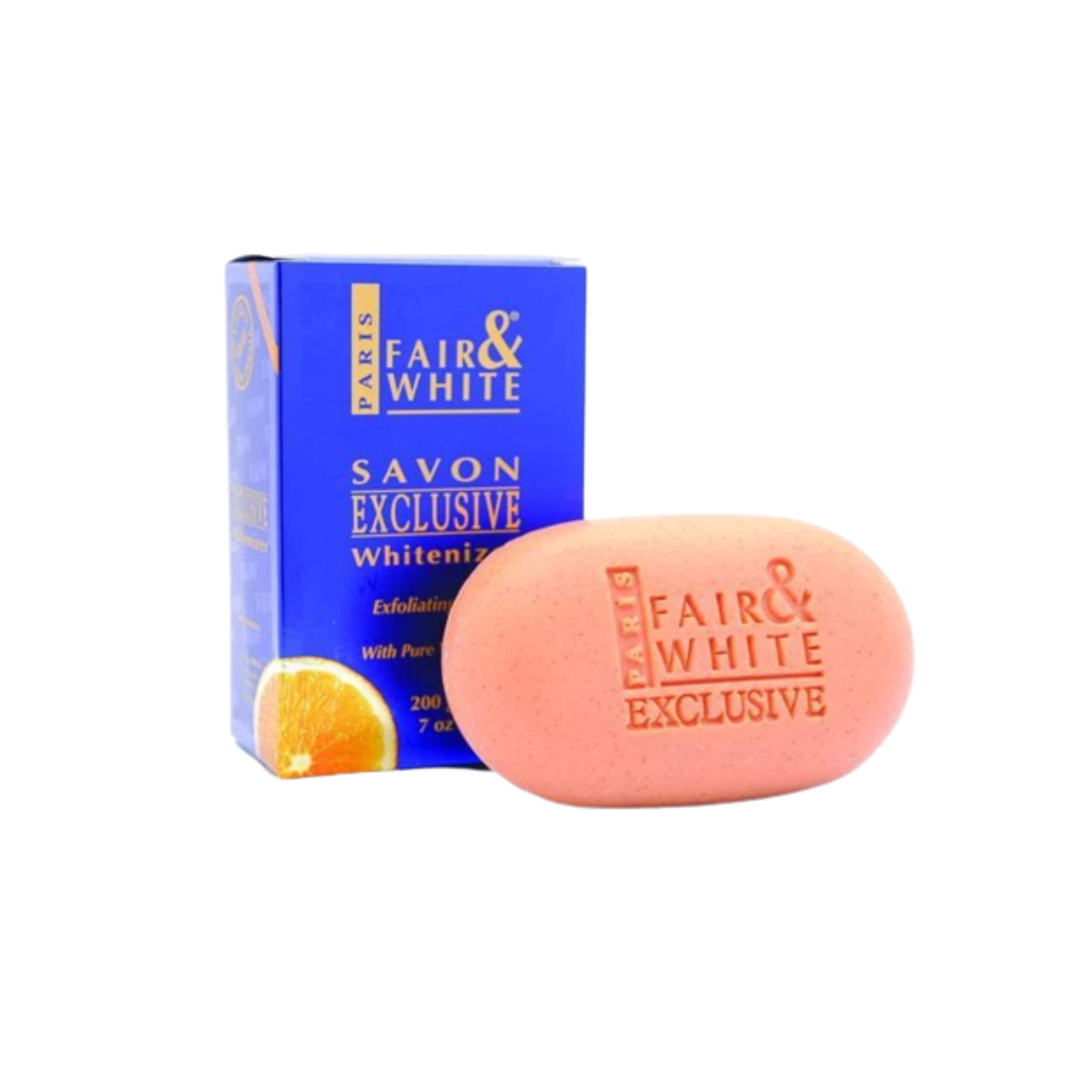 JABÓN EXCLUSIVE EXFOLIATING SOAP WITH PURE VITAMIN "C" FAIR & WHITE 200 GR