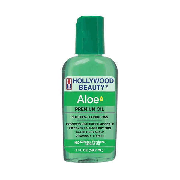 Hollywood Beauty Premium Aloe Oil Nutrición, Suavidad y Reparación Profunda