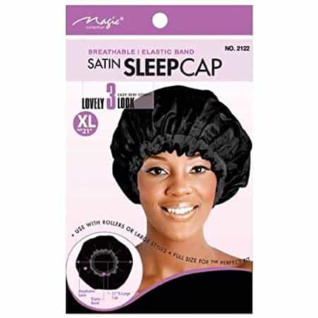 GORRO SATIN SLEEP CAP #2122BLK X-LARGE MAGIC COLLECTION
