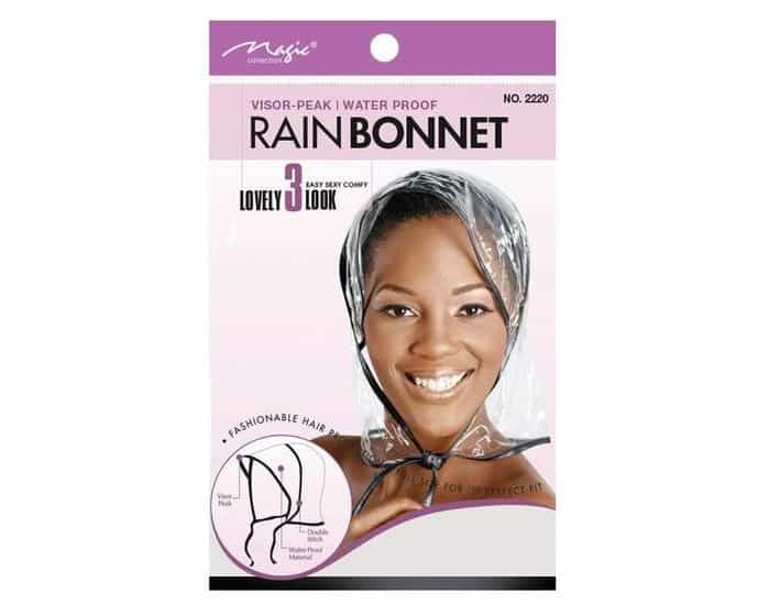 GORRO PARAGUA TRANSPARANTE RAIN BONNET CAP #2220 MAGIC COLLECTION