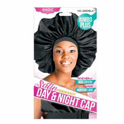 GORRO SATIN DAY &NIGHT CAP JUMBO SIZE #2283BLA MAGIC COLLECTION