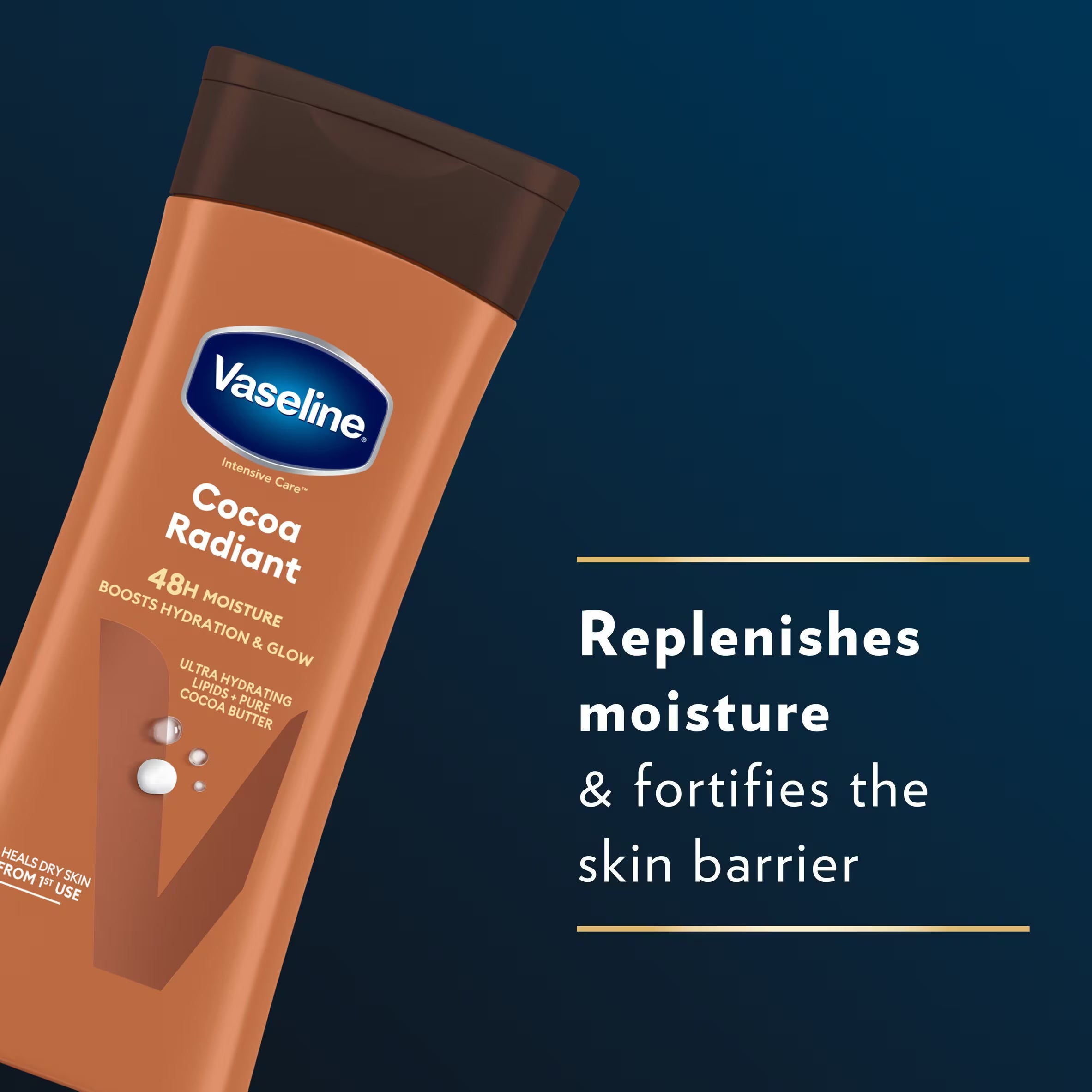 Vaseline Intensive Care Cocoa Radiant Loción Corporal Hidratación 48H 100ml