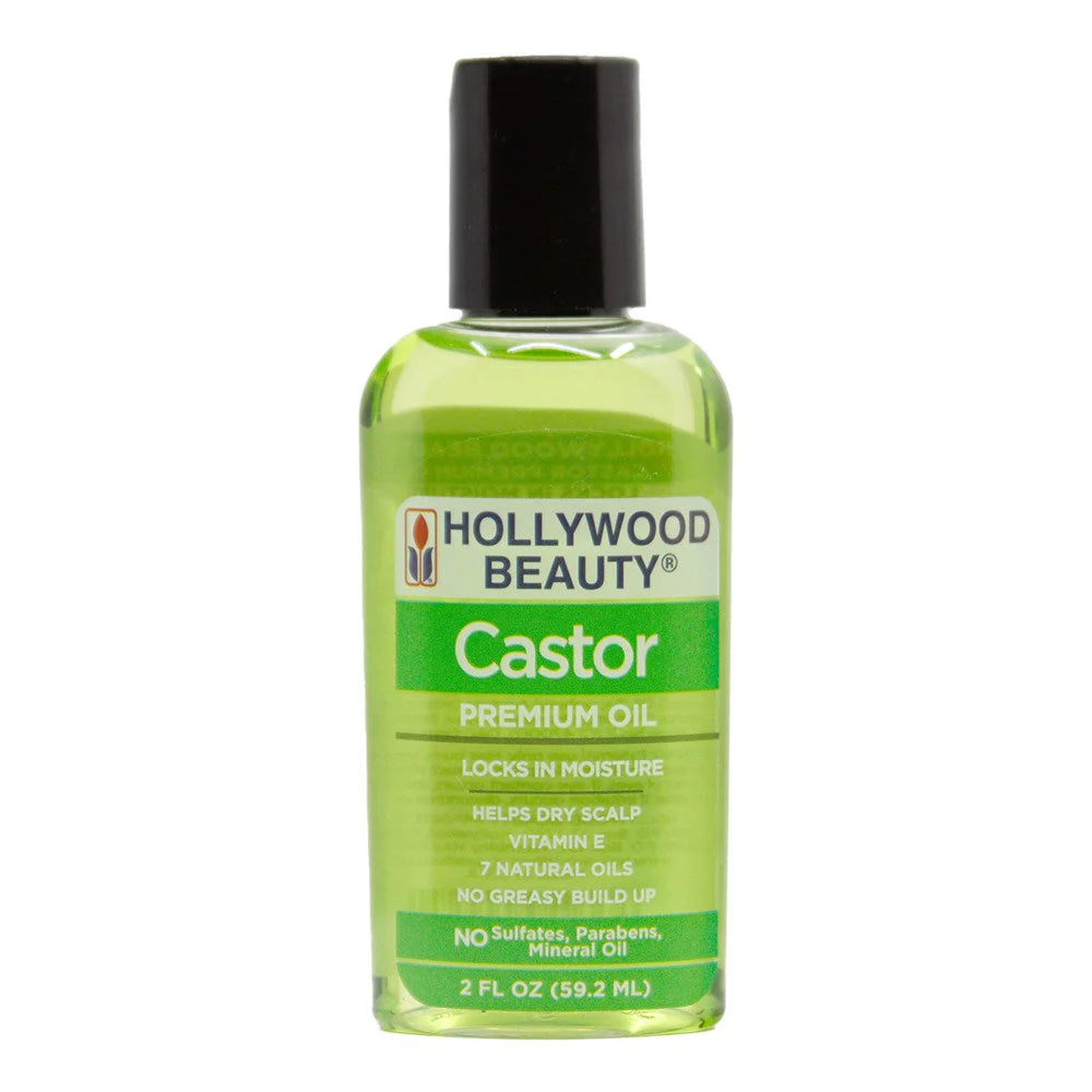 Hollywood Beauty Premium Castor Oil Hidratación Profunda y Cuidado Capilar
