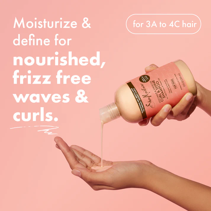 Shea Moisture Coconut & Hibiscus Curl & Shine Shampoo & Conditioner Set (13 oz / 384 ml cada uno)