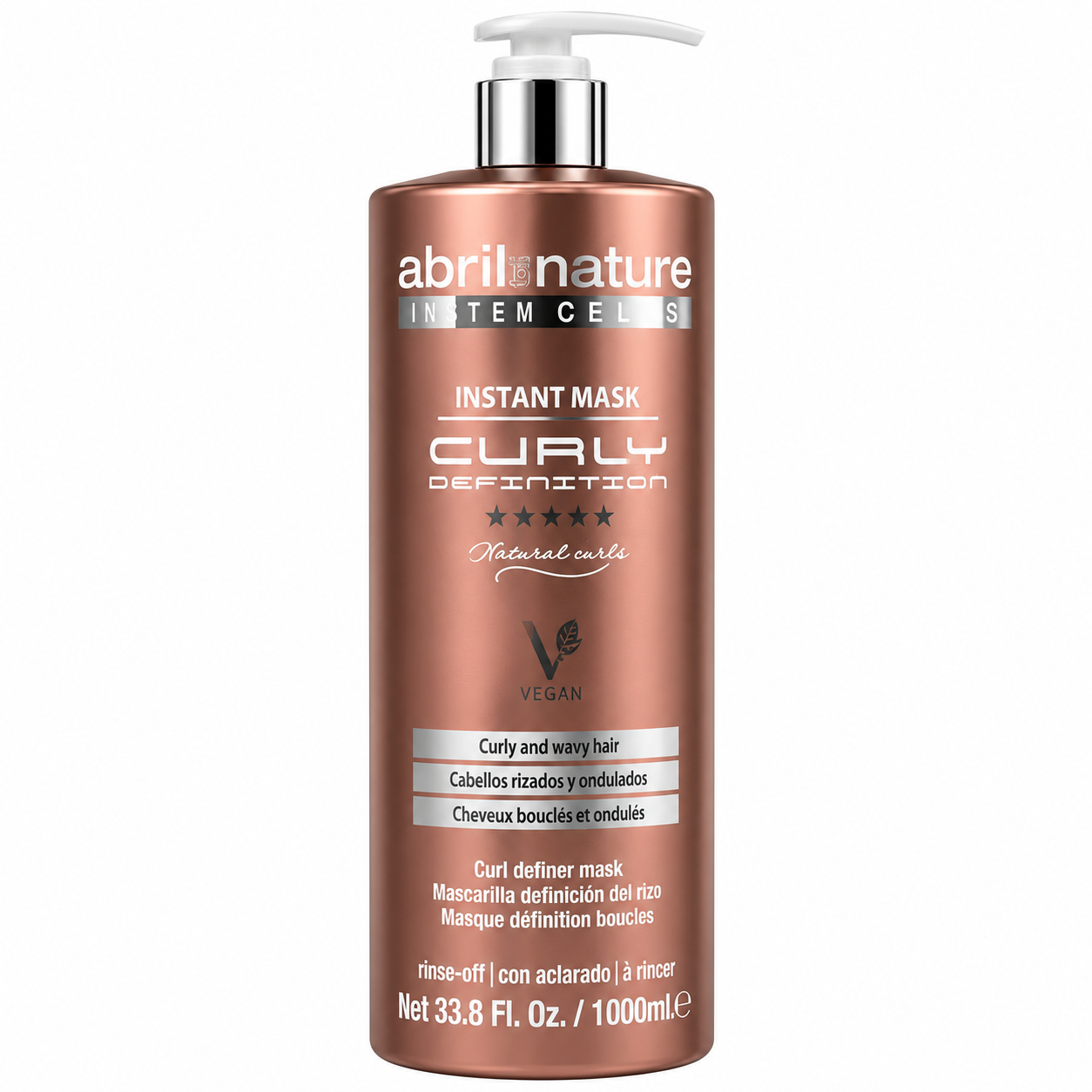 MASCARA VEGANA DEFINICIÓ DEL RÍNXOL INSTANT GOLD MASK ABRIL ET NATURE 1000 ML