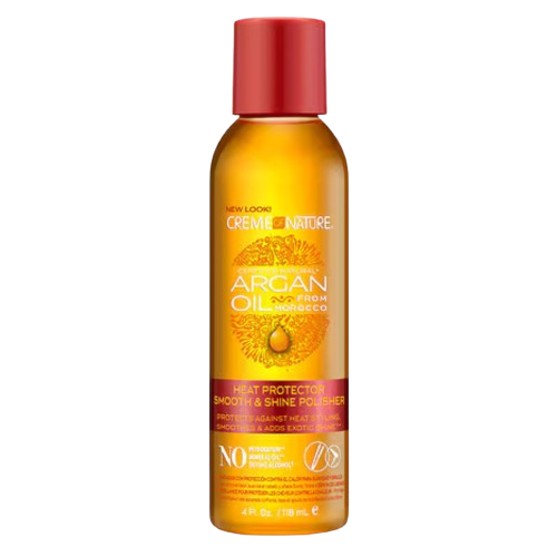 HEAT PROTECTOR SMOOTH & SHINE POLISHER ARGAN OIL CREME OF NATURE 118 ML