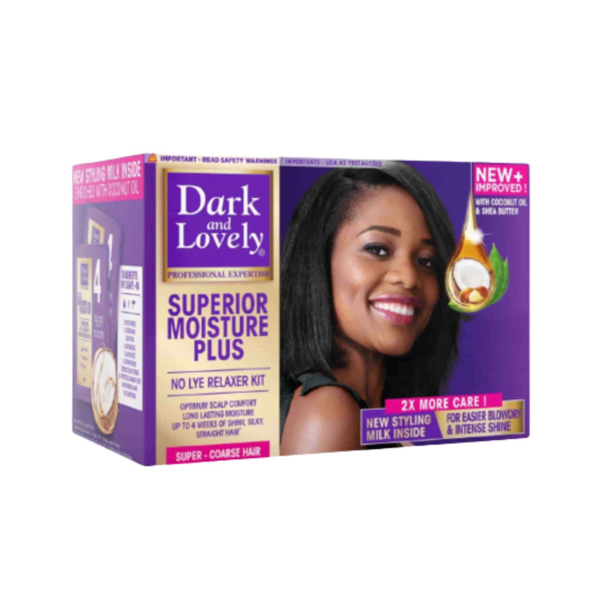 RELAXER DARK AND LOVELY MOISTURE PLUS NO-LYE RELAXER KIT - SUPER