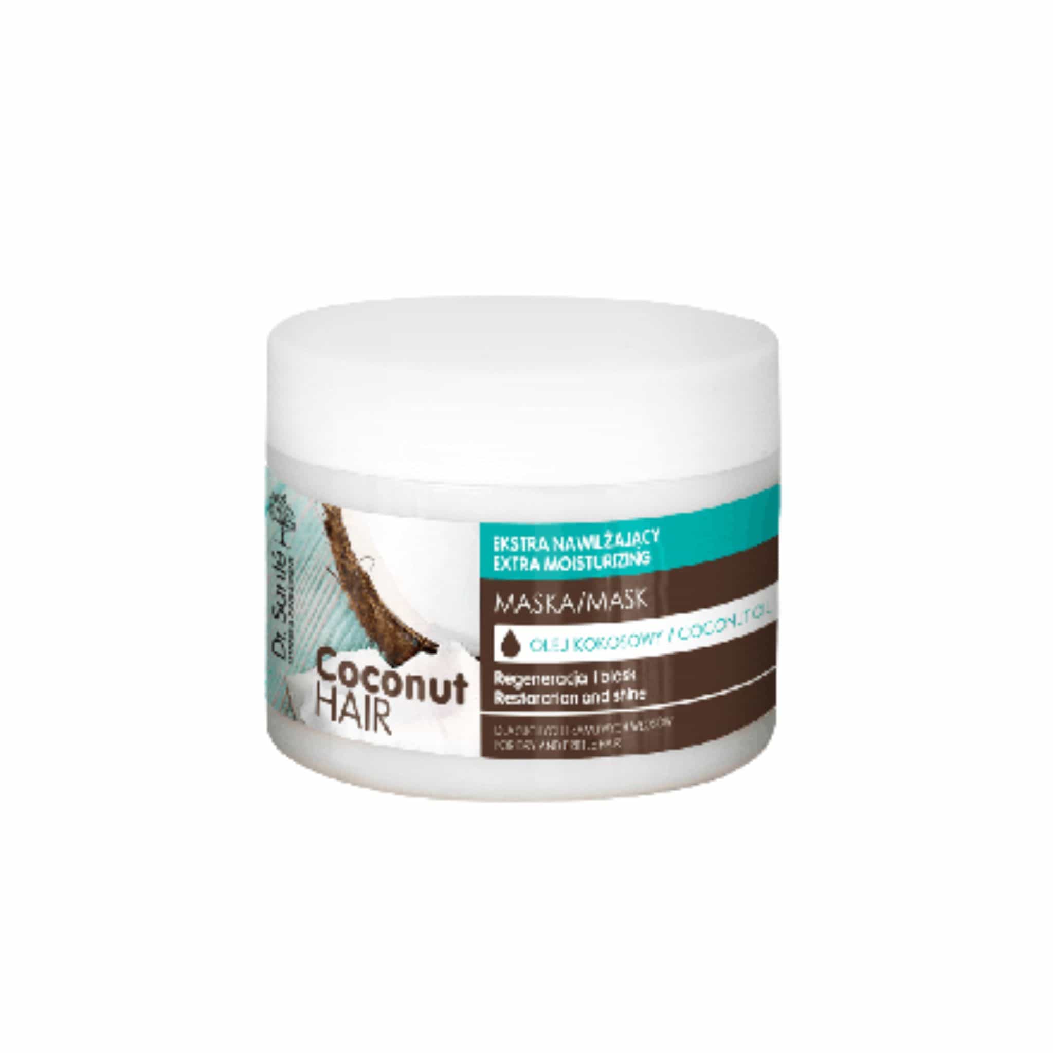 MASCARILLA HIDRATANTE PARA APORTAR BRILLO AL CABELLO SECO COCONUT DR. SANTE 350 ML