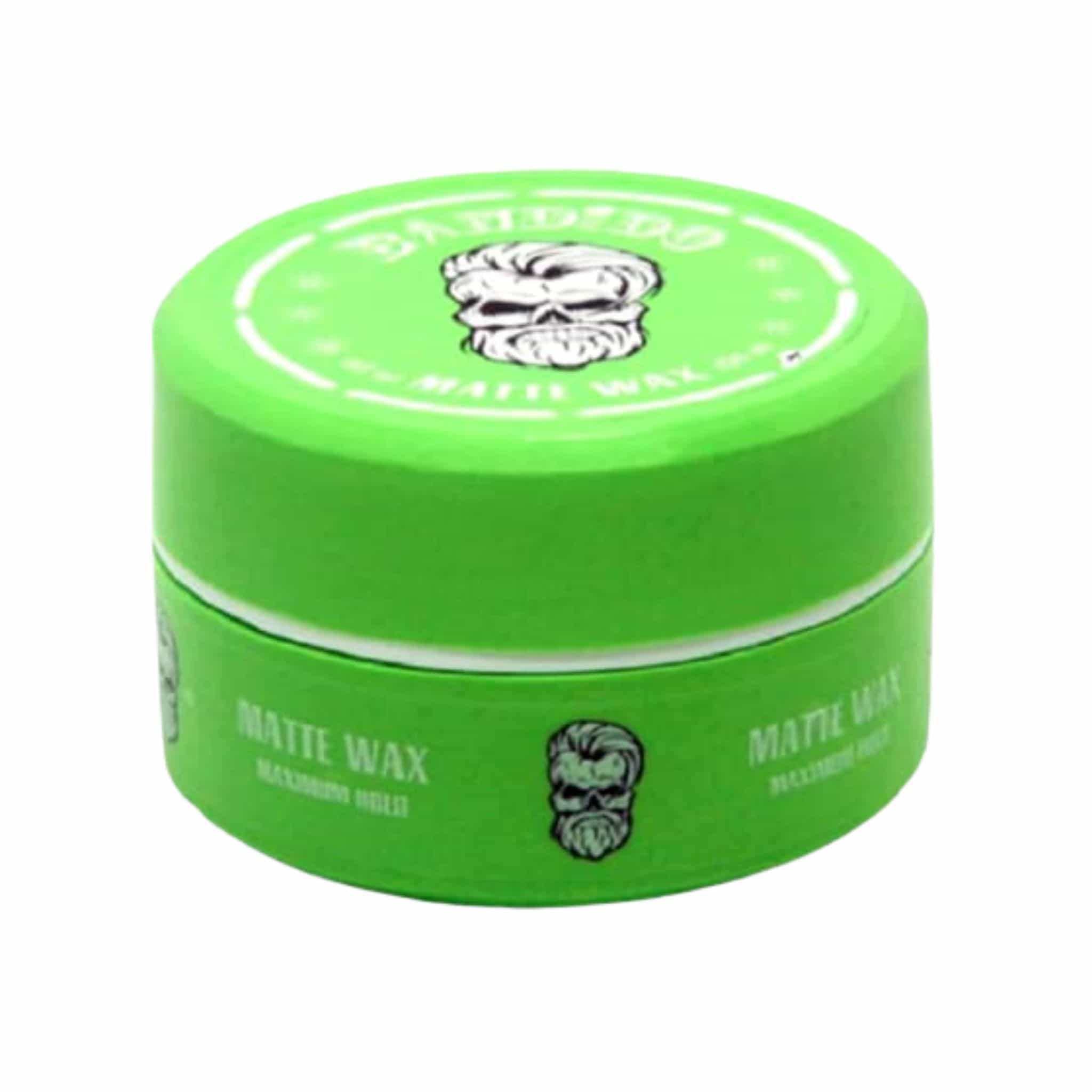 BANDIDO CERA PARA EL CABELLO MATTE  MAXIMUM HOLD AQUA GEL WAX GREEN 150 ML
