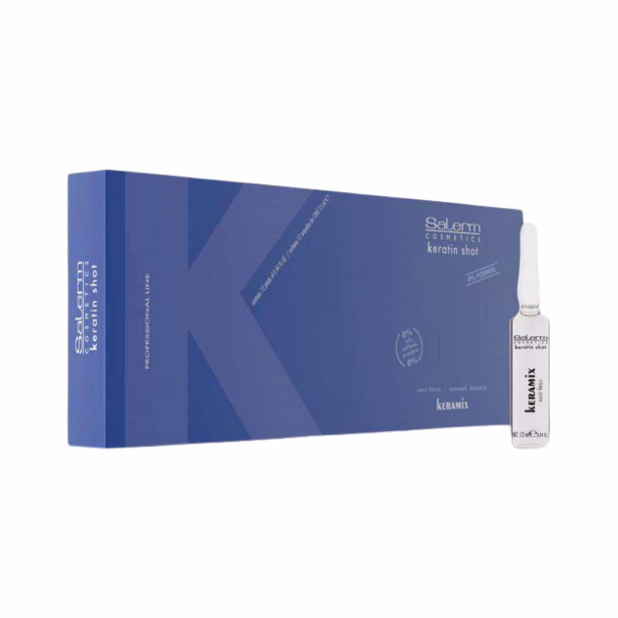 TRATAMIENTO ALISADO KERAMIX KERATIN SHOT SALERM PACK