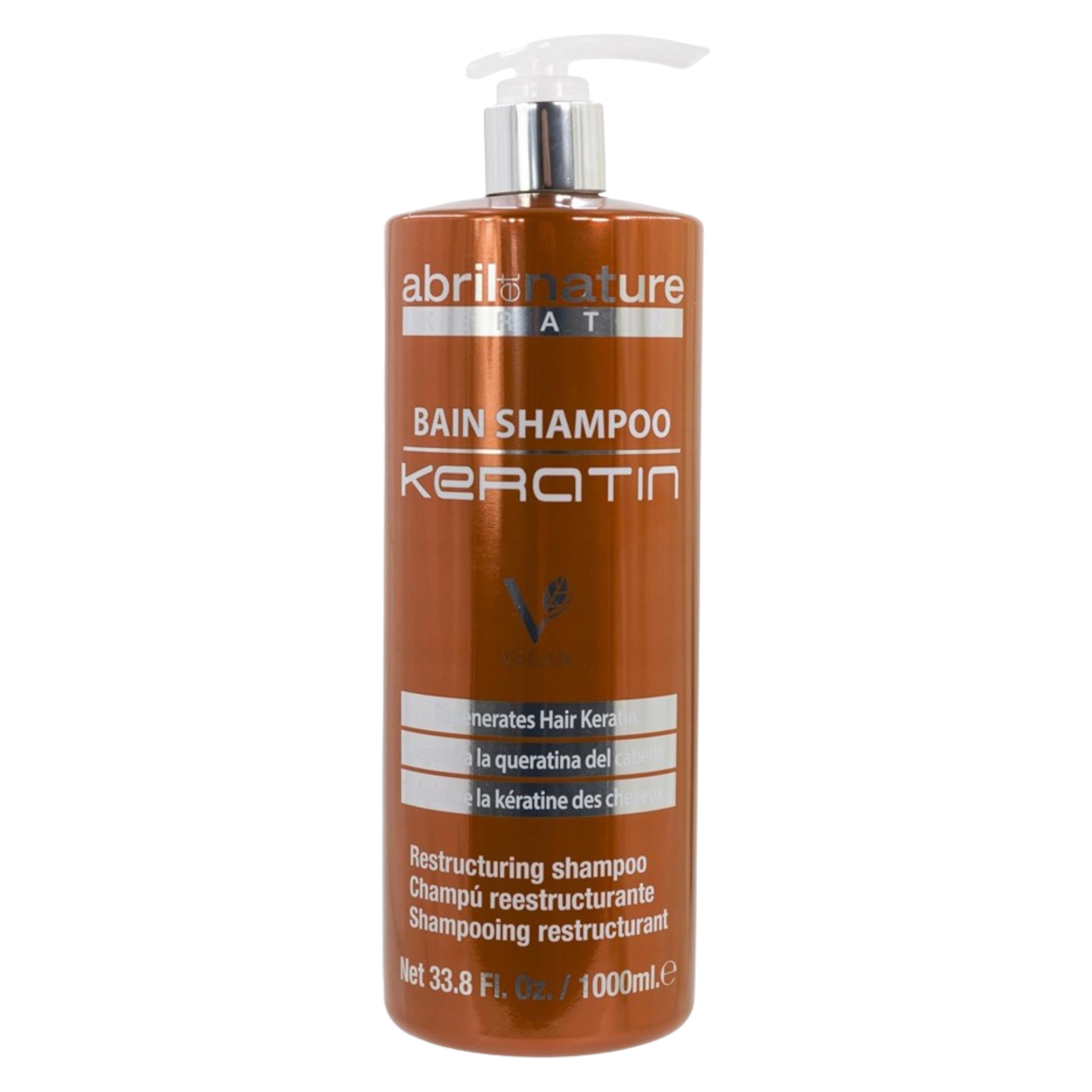 CHAMPÚ NUTRITIVO KERATINA BAIN SHAMPOO KERATIN ABRIL ET NATURE 1000 ML