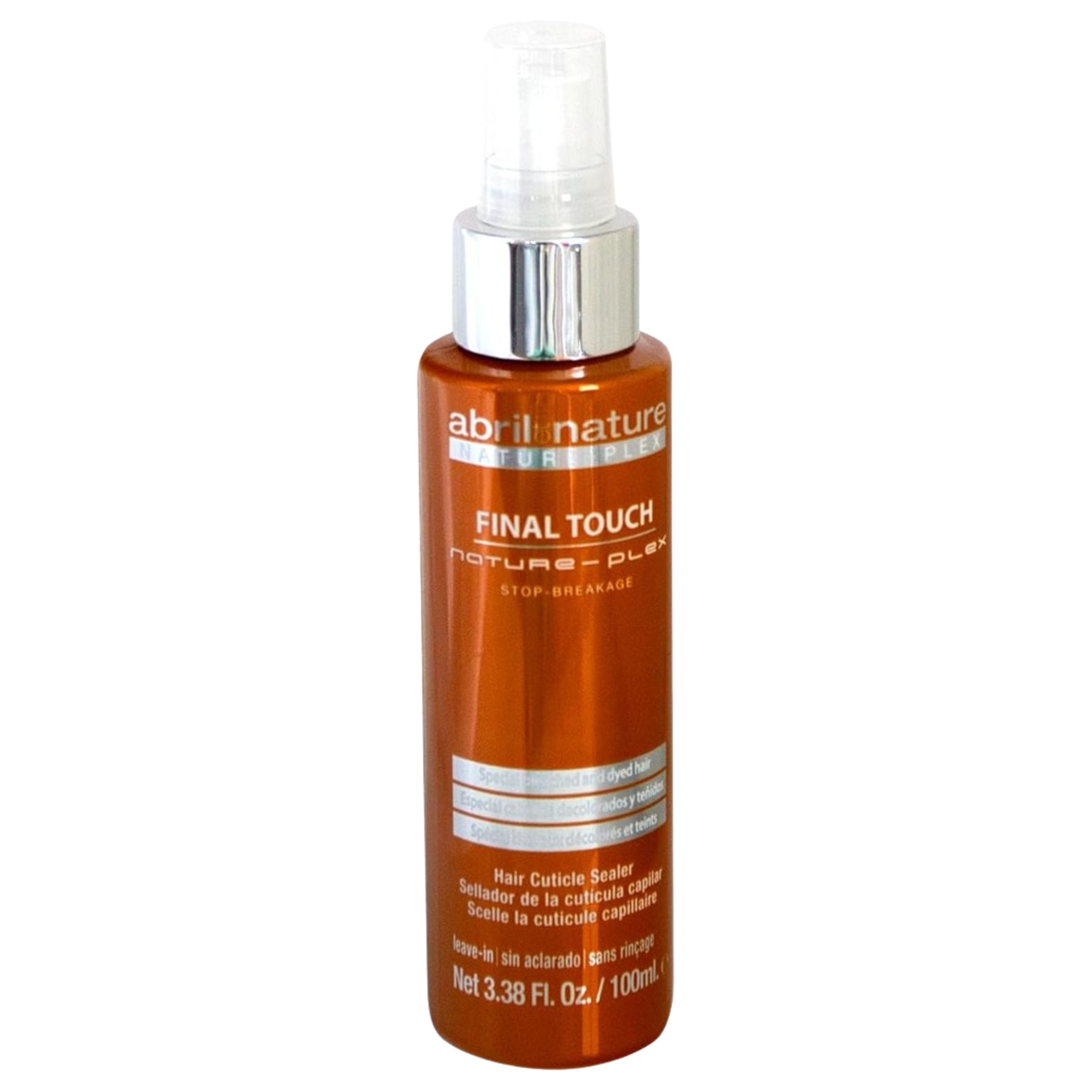 SELLADOR VEGAN DE LA CUTICULAR CAPILAR FINAL TOUCH NATURALY ABIR ET NATURE 100 ML