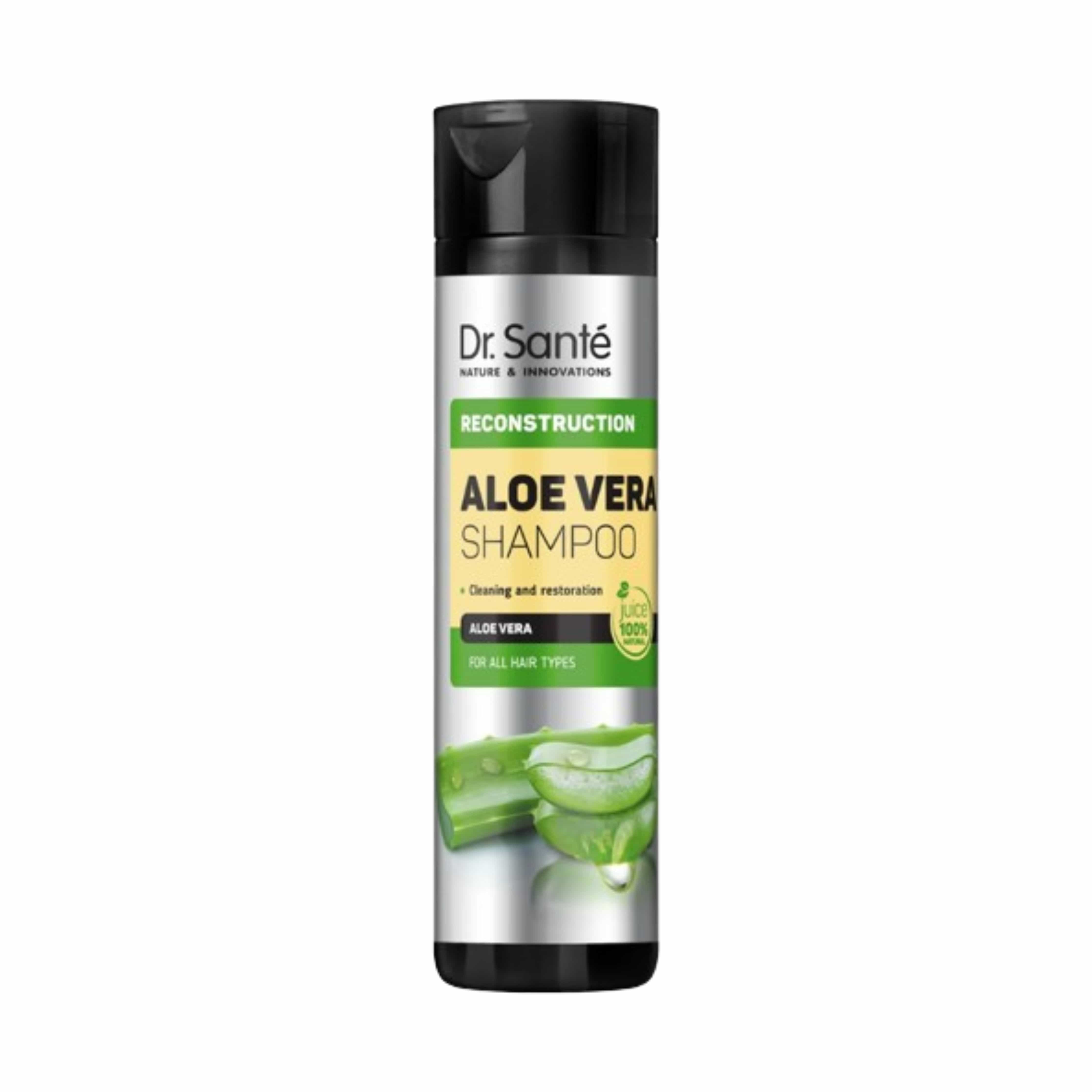 CHAMPÚ REESTRUCTURANTE CON ALOE VERA SHAMPOO DR. SANTE 250 ML