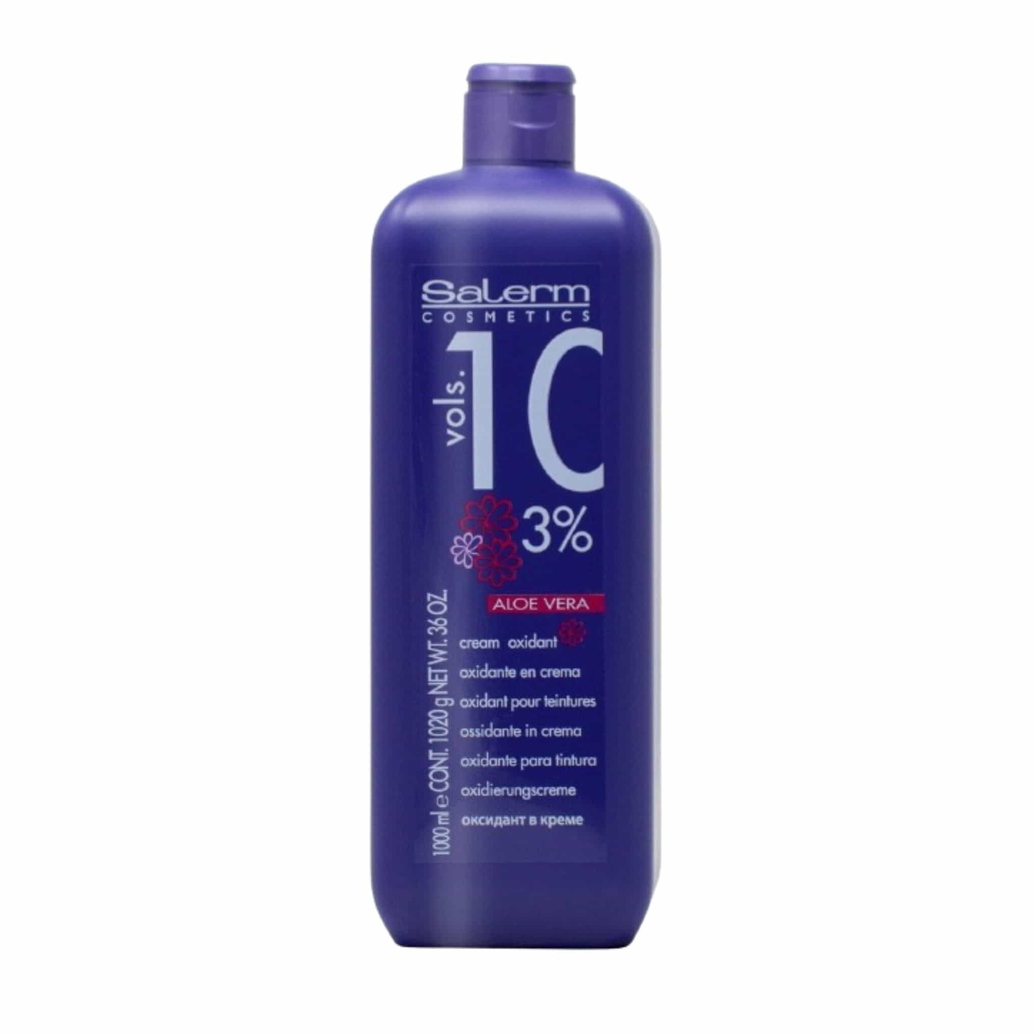 Crema Salerm oxidante volumen 10 3% con aloe vera 36 oz