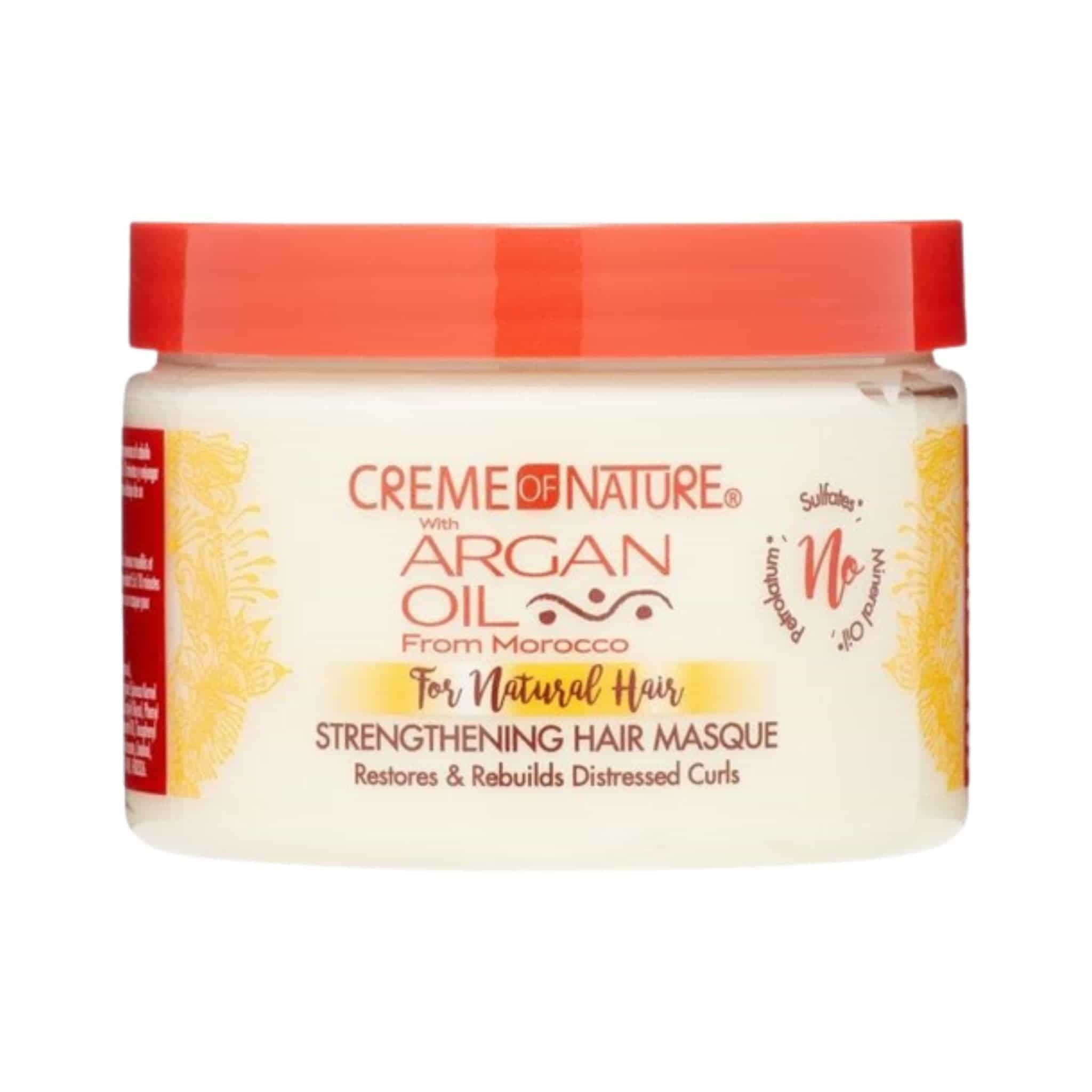MASCARILLA ACEITE DE ARGAN STRENGTHENING HAIR MASQUE CREME OF NATURE 326 G
