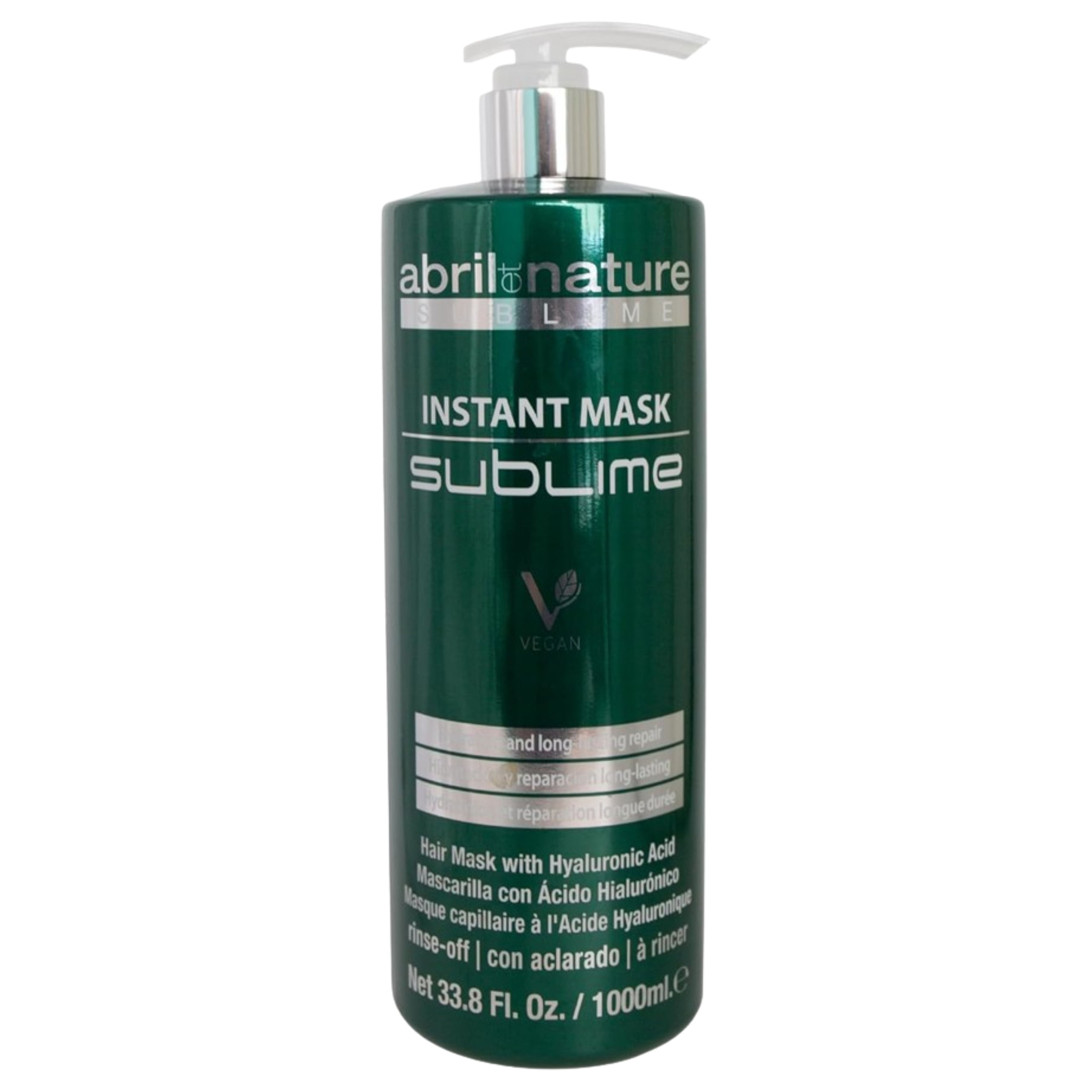 MASCARILLA VEGAN DE REPARACION LONG-LASTING INSTANT MASK SUBLIME ABRIL ET NATURE 1000 ML