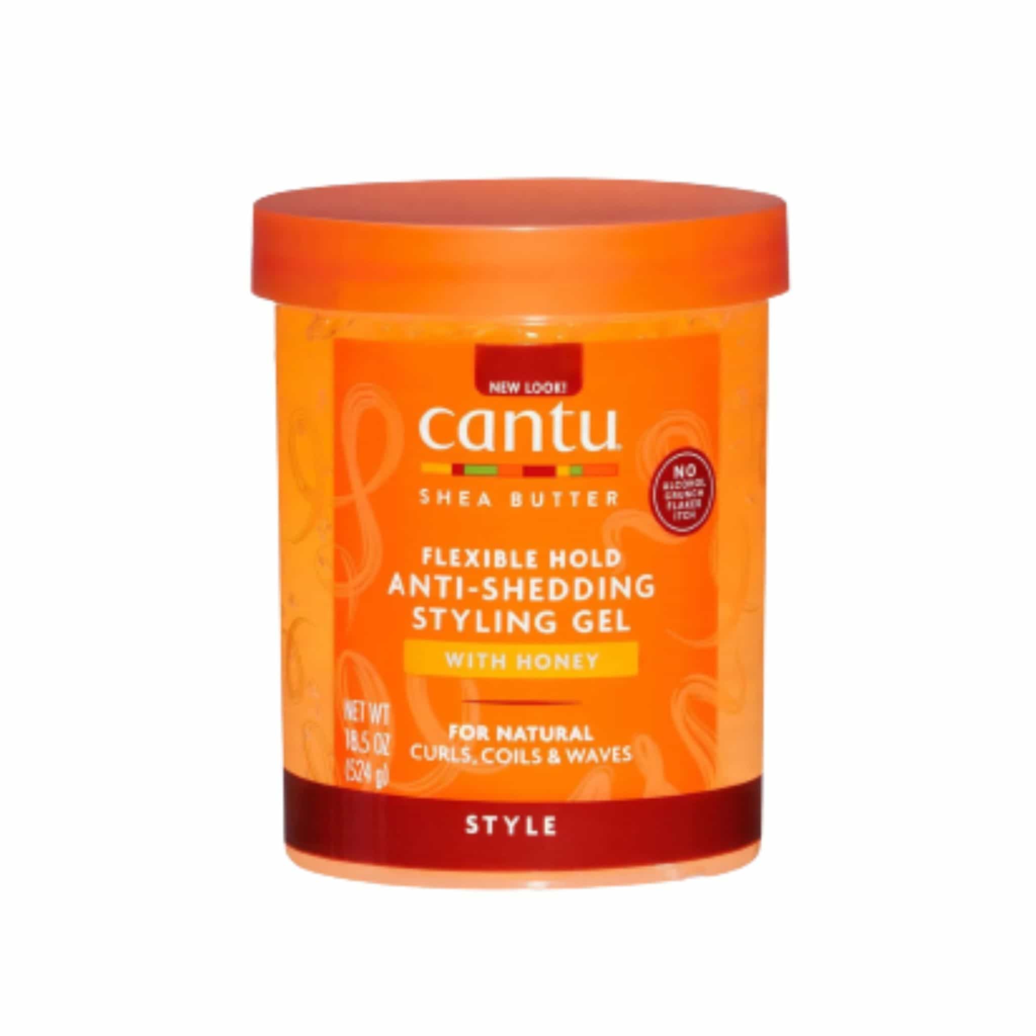 Cantu Shea Butter Maximum Hold Anti-Shedding Styling Gel with Honey 18.5 oz