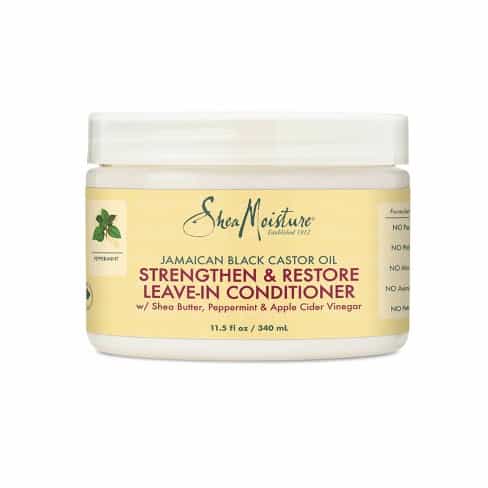 SHEAMOISTURE ACONDICIONADOR SIN ACLARADO STRENGTHEN & RESTORE LEAVE-IN CONDITIONER JAMAICAN BLACK CASTOR OIL SHEA MOISTURE 312ml