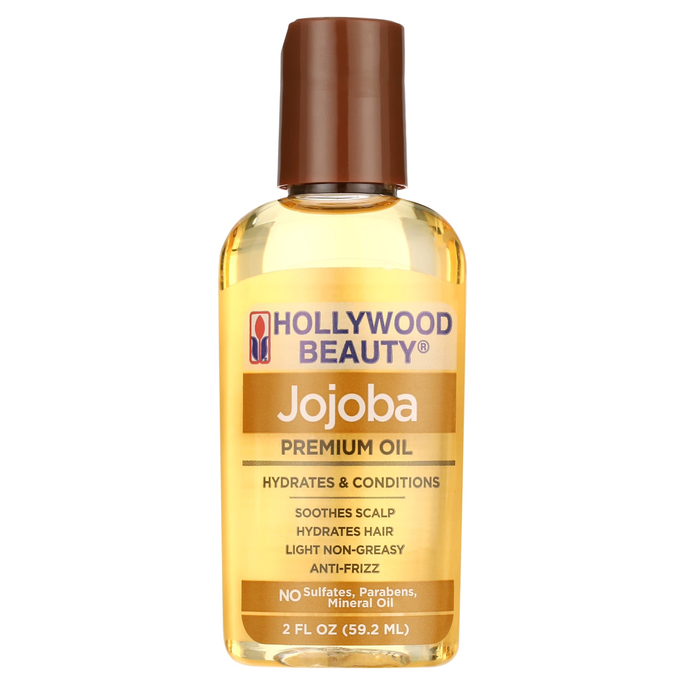 Hollywood Beauty Aceite Premium de Jojoba – Hidratación y Suavidad para el Cabello (2 FL OZ)