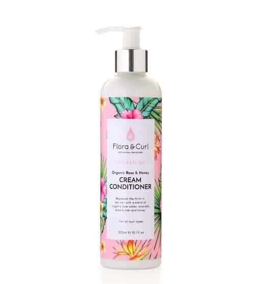 ACONDICIONADOR CON ACLARADO ORGANIC ROSE & HONEY CREAM CONDITIONER FLORA AND CURL 300ML