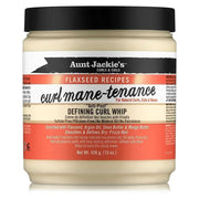 CREMA DE PEINADO DEFINIDORA CURL MANE-TENANCE "ANTI-POOF" DEFINING CURL WHIP AUNT JACKIE'S CURLS & COILS FLAXSEED RECIPES 426G