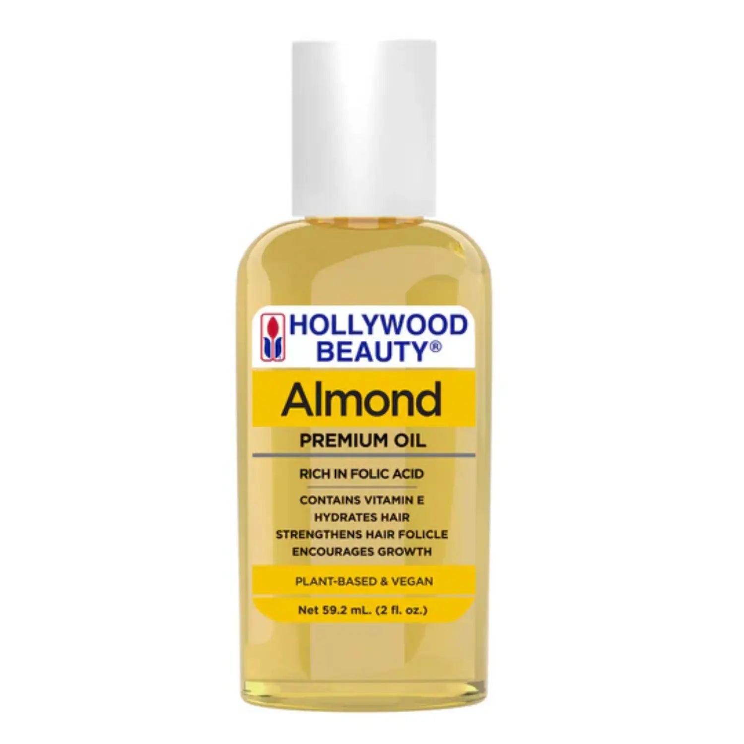 Hollywood Beauty Aceite Premium de Almendra Nutrición y Brillo para el Cabello (2 FL OZ)