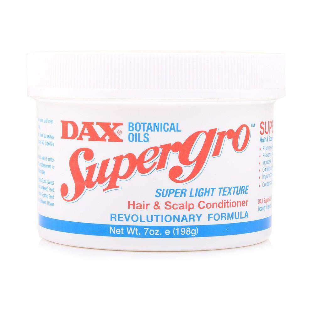 Bote de Dax Super Gro Hair & Scalp Conditioner 7 oz cuidado profesional para tu rutina diaria