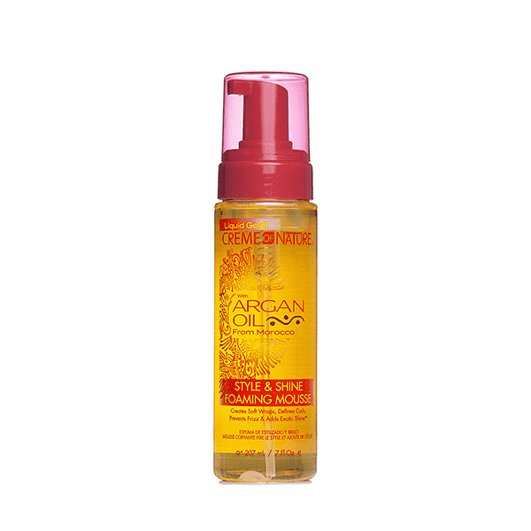 CREME OF NATURE MOUSSEACEITE DE ARGAN OIL STYLE & SHINE FOAMING 207ML