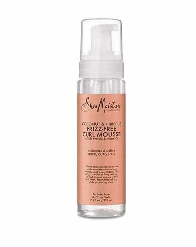 SHEAMOISTURE MOUSSE FRIZZ FREE CURL MOUSSE COCONUT & HIBISCUS SHEA MOISTURE 222ml
