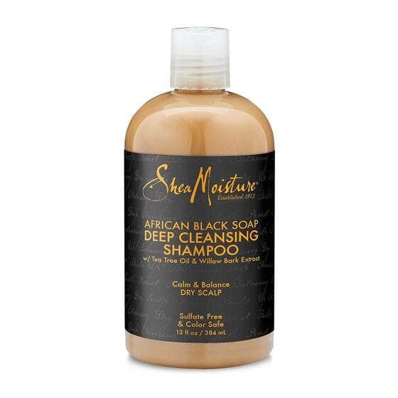 SHEAMOISTURE AFRICAN BLACK SOAP DEEP CLEANSING SHAMPOO SHEA MOSITURE 384 ML