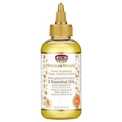 ACEITE STRENGTHEN AND PROTECT MOISTURE MIRCLE 5 ESSENTIAL OIL AFRICA PRIDE 118ml - Beauty Fair Cosmetics