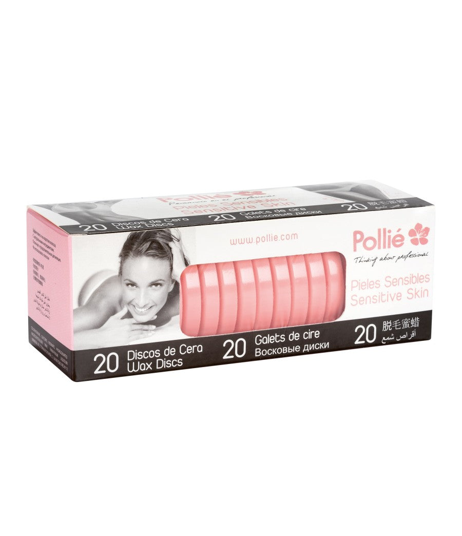CAJA 20 DISCOS DE CERA PIELES SENSIBLES