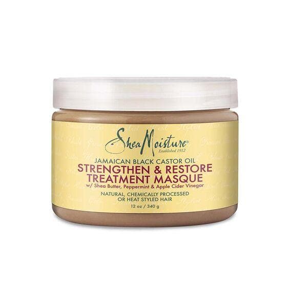 MASCARILLA STRENGTHEN, GROW & RESTORE TREATMENT MASQUE JAMAICAN BLACK CASTOR SHEA MOISTURE 340g - Beauty Fair Cosmetics