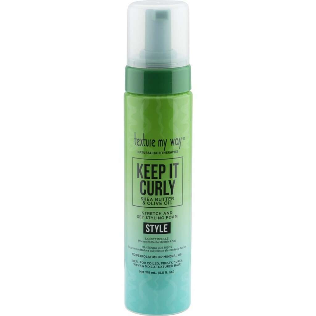 MOUSSE KEEP IT CURLY STRETCH AND SET STYLING FOAM TEXTURE MY WAY 251ML - Beauty Fair Cosmetics